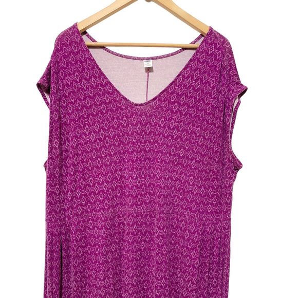 Old Navy Womens Plus Size 2X Purple Sleeveless Jersey Dress - Picture 4 of 11